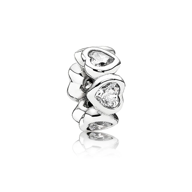 (Bild für) PANDORA Funkelnder Herz-Abstandshalter - 791252CZ