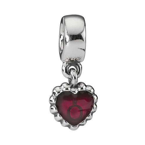 (Bild für) PANDORA Pandora Forever, Fuchsia Emaille-Anhänger-Charm - 790471EN07