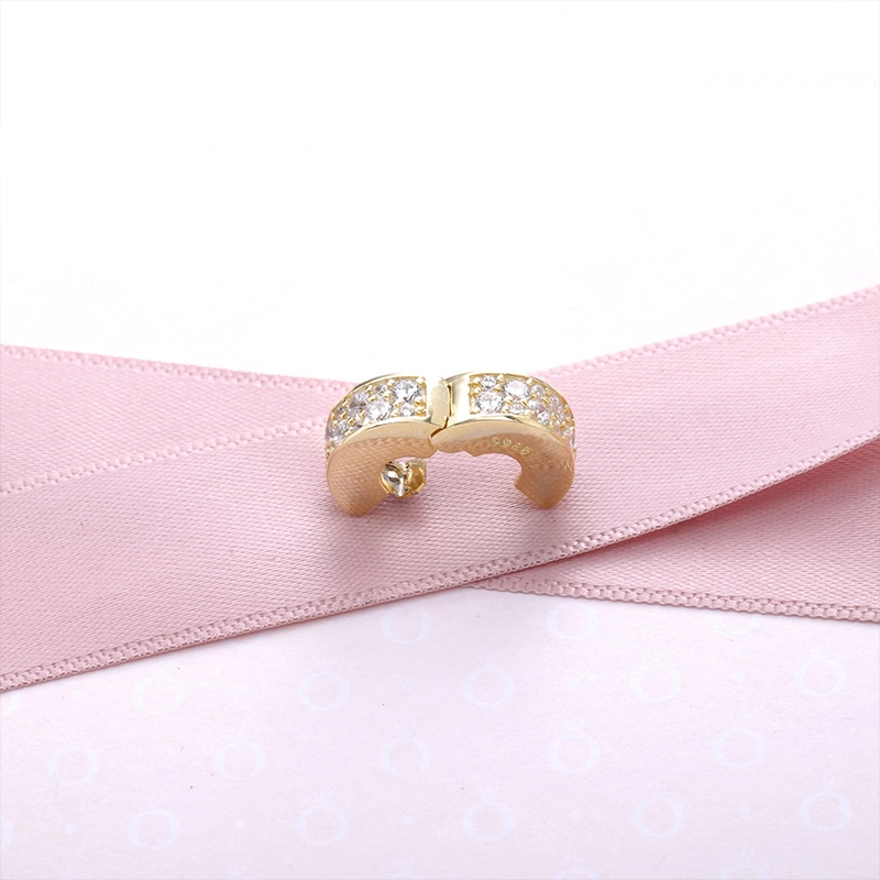 (Bild für) PANDORA Shining Elegance Clip, 14K Gold, klare CZ - 750842CZ - Ansicht 3